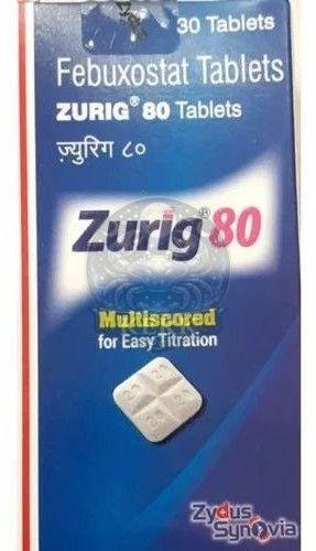 Zurig 80mg Febuxostat Tablets