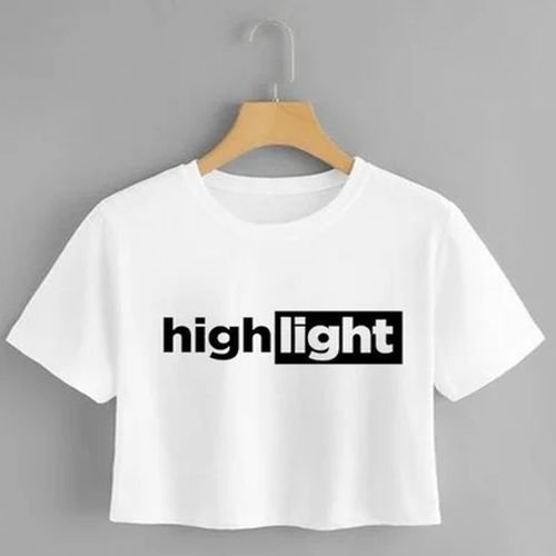Ladies Custom Print Oversized 180 GSM Crop Top
