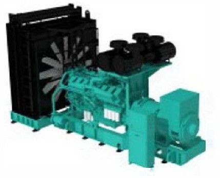 1250-1500 kVA Hhp Diesel Genset