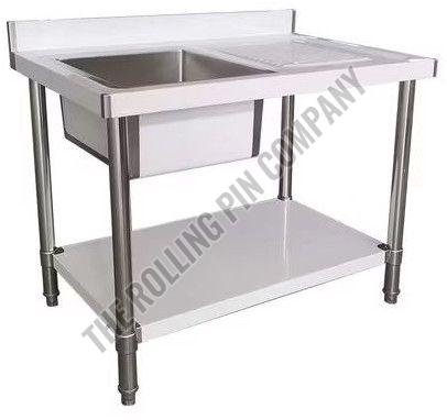 Stainless Steel Utility Sink with Worktable