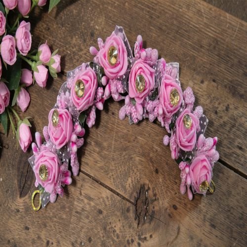Artificial Pink Flower Hair Gajra