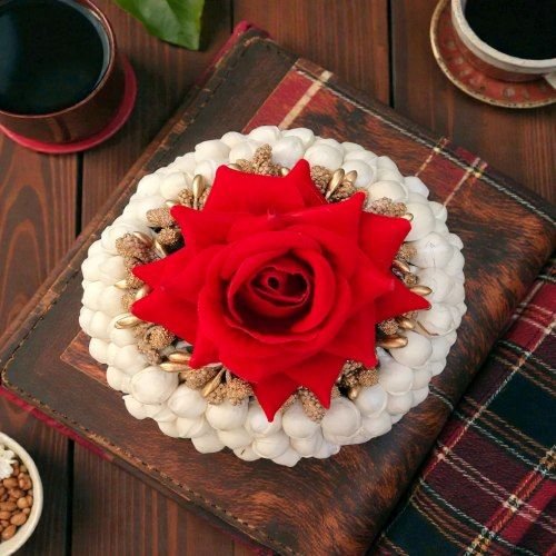 Artificial Velvet Flower Hair Bun