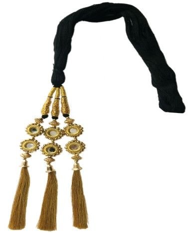 Silk Thread Mirror Work Punjabi Hair Paranda