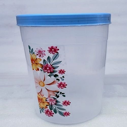 2 Litre Transparent Plastic Round Container