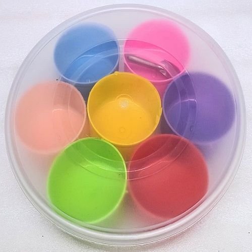Round Plastic Masala Box