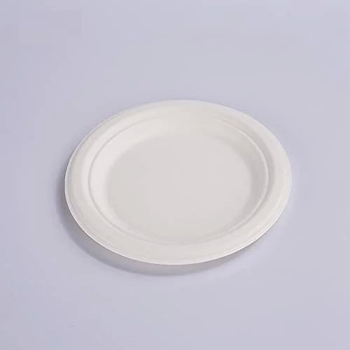6 Inch Round Bagasse Disposable Plate