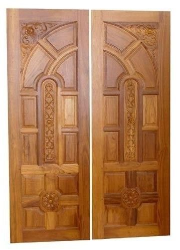Regal Craft Sagwan Wood Double Carved Door
