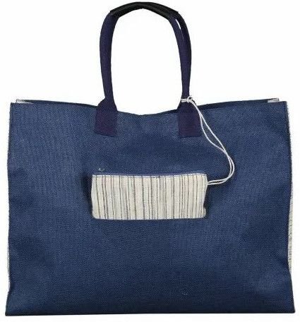 Blue Jute Laptop Bag