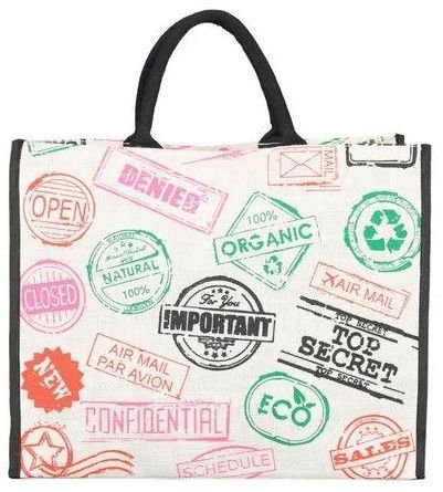 Custom Printed Jute Shopping Bag
