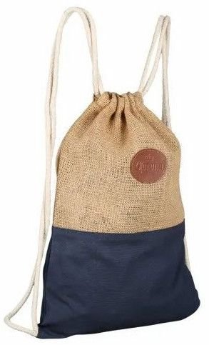 Dual Shade Cotton Canvas Drawstrap Backpack