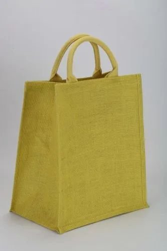 EB 1054 Yellow Jute Shopping Bag