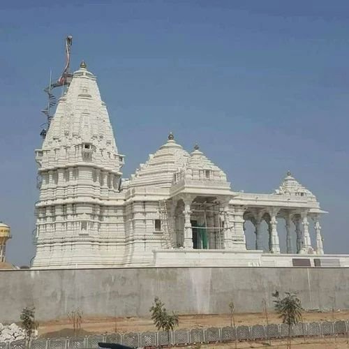 80mm White Marble Outdoor Temple