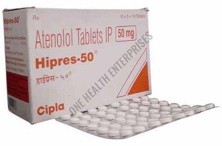 50mg Hipres Atenolol Tablet