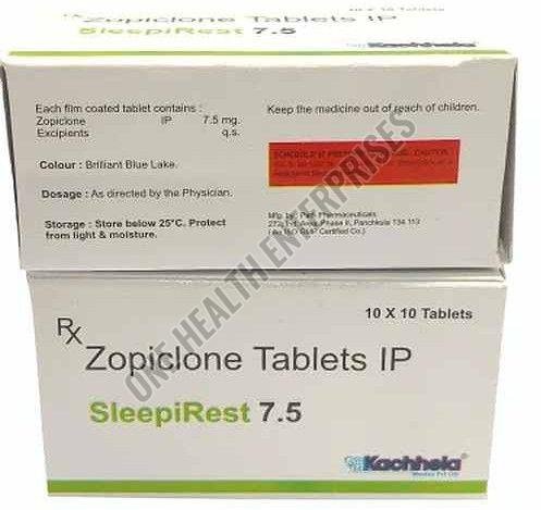 7.5mg Sleepirest Zopiclone Tablet