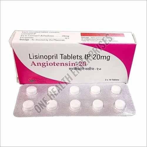 Angiotensin Lisinopril 20mg Tablet