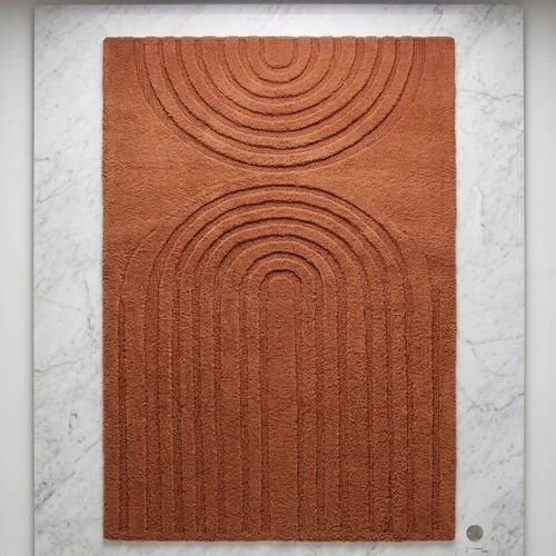 Geometric ARC Hand Tufted Wool Area Rug