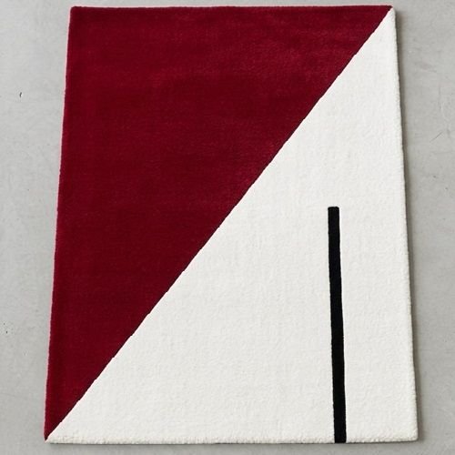 Modern Geometric Hand Tufted Wool Area Rug