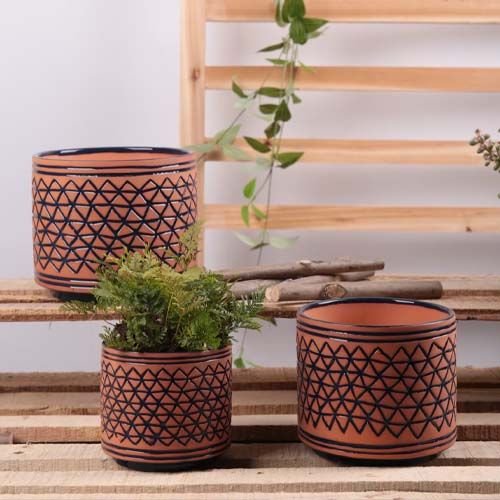 Clay Planter Set