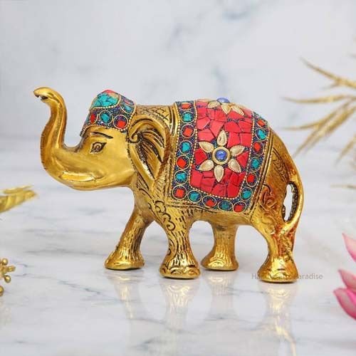 Metal Elephant Statue