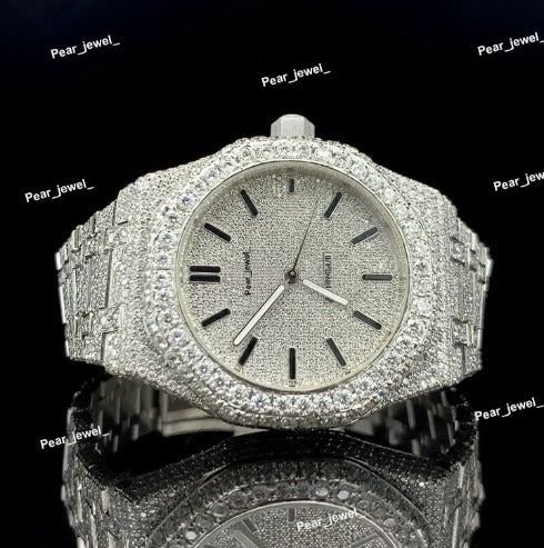 Iced Out Full VVS Moissanite Automatic Diamond Watch