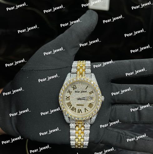 Iced Out Statement VVS Moissanite Automatic Luxury Watch