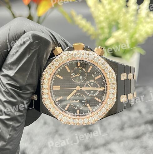 Iced Out VVS Moissanite Premium Bust Down Watch
