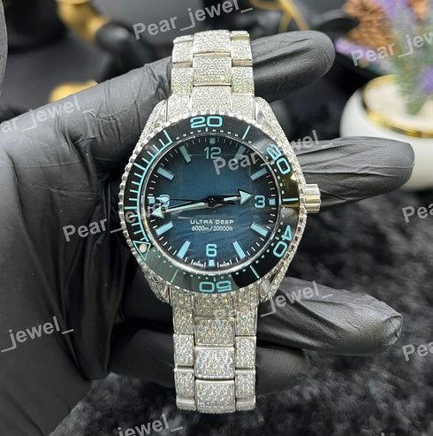 Iced Out VVS Moissanite Stainless Steel Luxury Watch