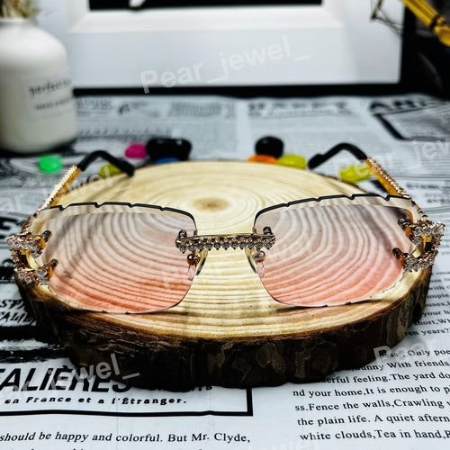 VVS Moissanite Diamond Iced Out Photochromic Hip Hop Sunglasses