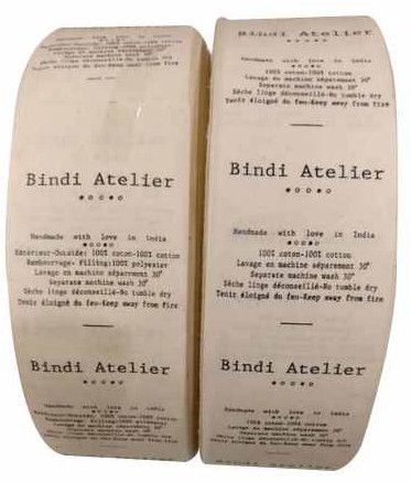 Designer Cotton Printed Label