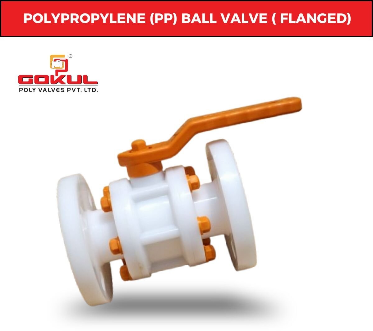 PP Ball Valve Flange End