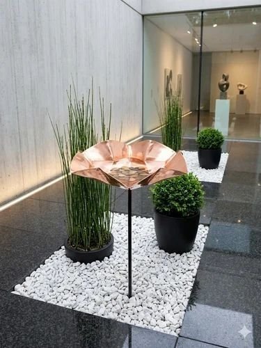 Copper Finish Garden Bird Bath