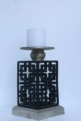 Geometric Aluminum Candle Holder