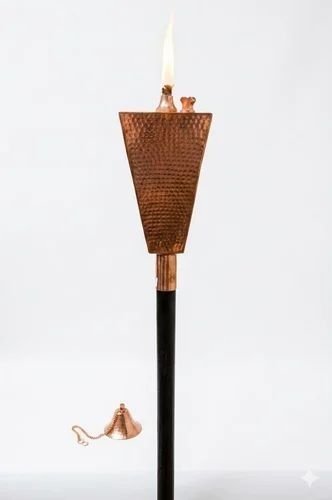 Hammered Copper Tringle Garden Oil Torch