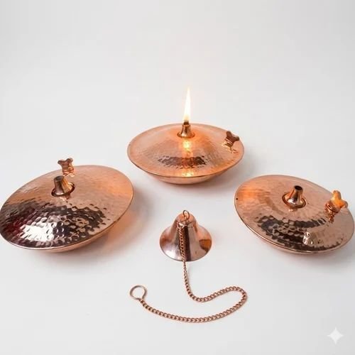 Round Copper Oil Torch