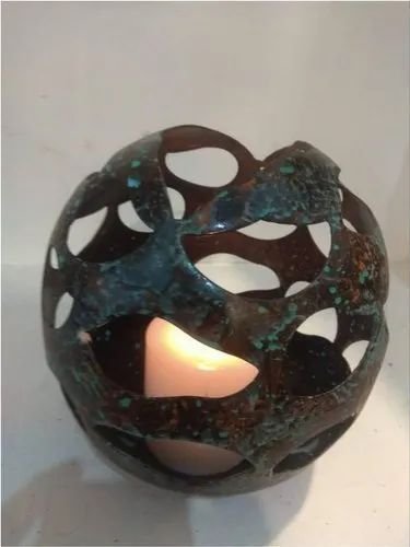 Round Cutwork Candle Holder