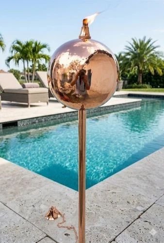 ST.steel Garden Oil Torch On Pole