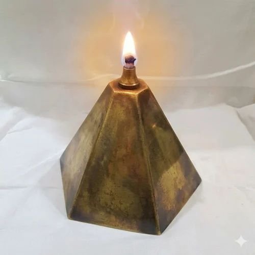Stainless Steel Table Top Pyramid Oil Torch