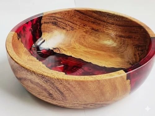 Wooden Epoxy Resin Bowl