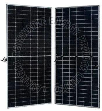 550W Waaree Dual Glass Mono Perc Bifacial Solar Panel