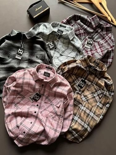 Mens Checked Yarn Dyed Cotton Casual Shirt