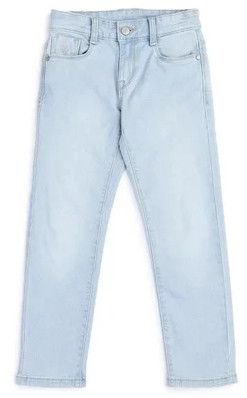 Mens Light Wash Straight Fit Denim Jeans