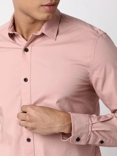 Mens Stretch Cotton Lycra Formal Casual Shirt