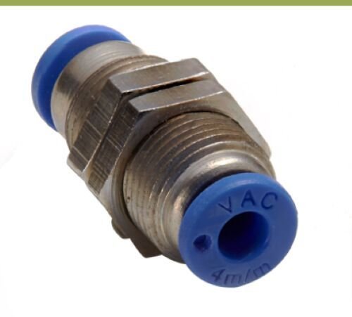 Nickel Plated Brass Pneumatic Bulkhead Union