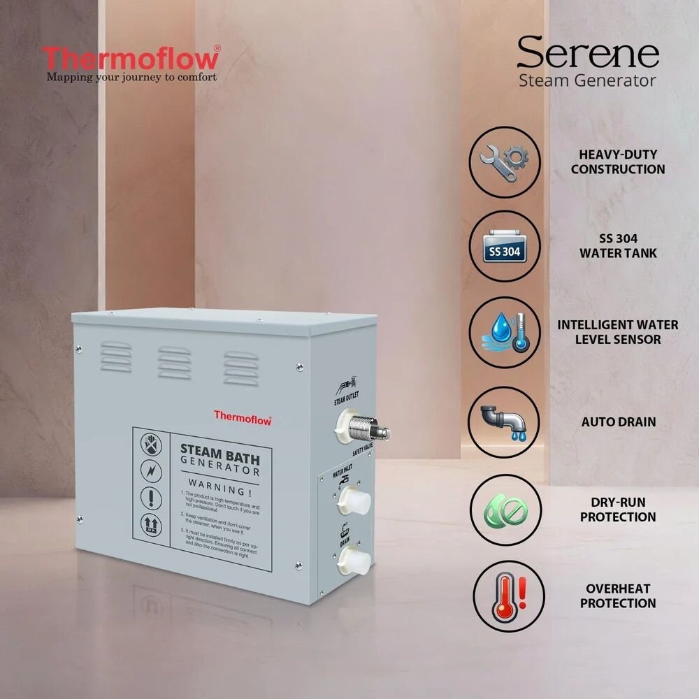 Steam Bath Equipment with Digital Control Panel