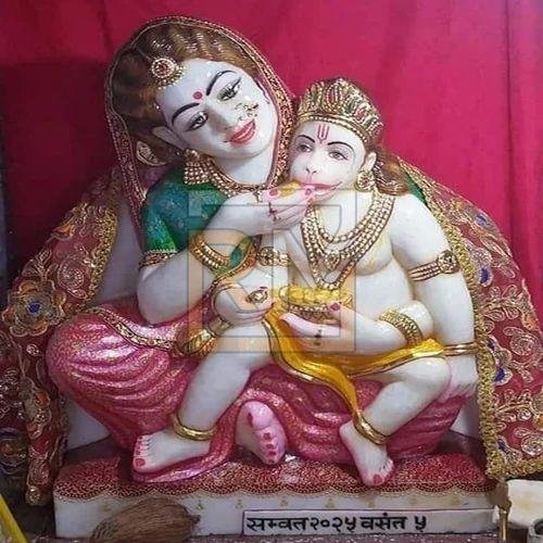 Marble Anjani Mata Statue