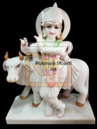 Marble Gaugopal Statue