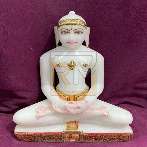Marble Mahaveer Jain Statue