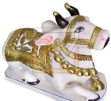 Marble Nandi Maharaj Statue