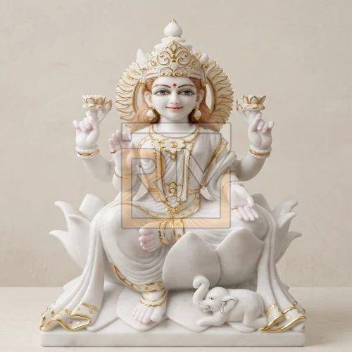 Marble White Saraswati Mata Statue