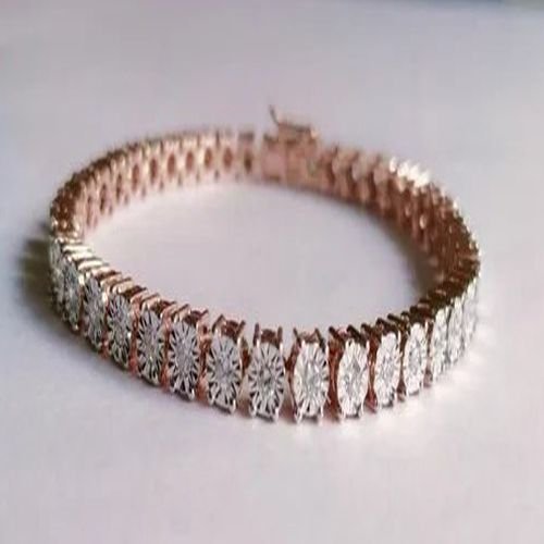 Tennis Plate Diamond Bracelet
